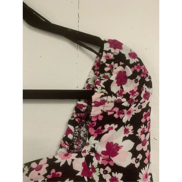 Floral Cropped Puff Sleeve Blouse - Picture 4 of 5